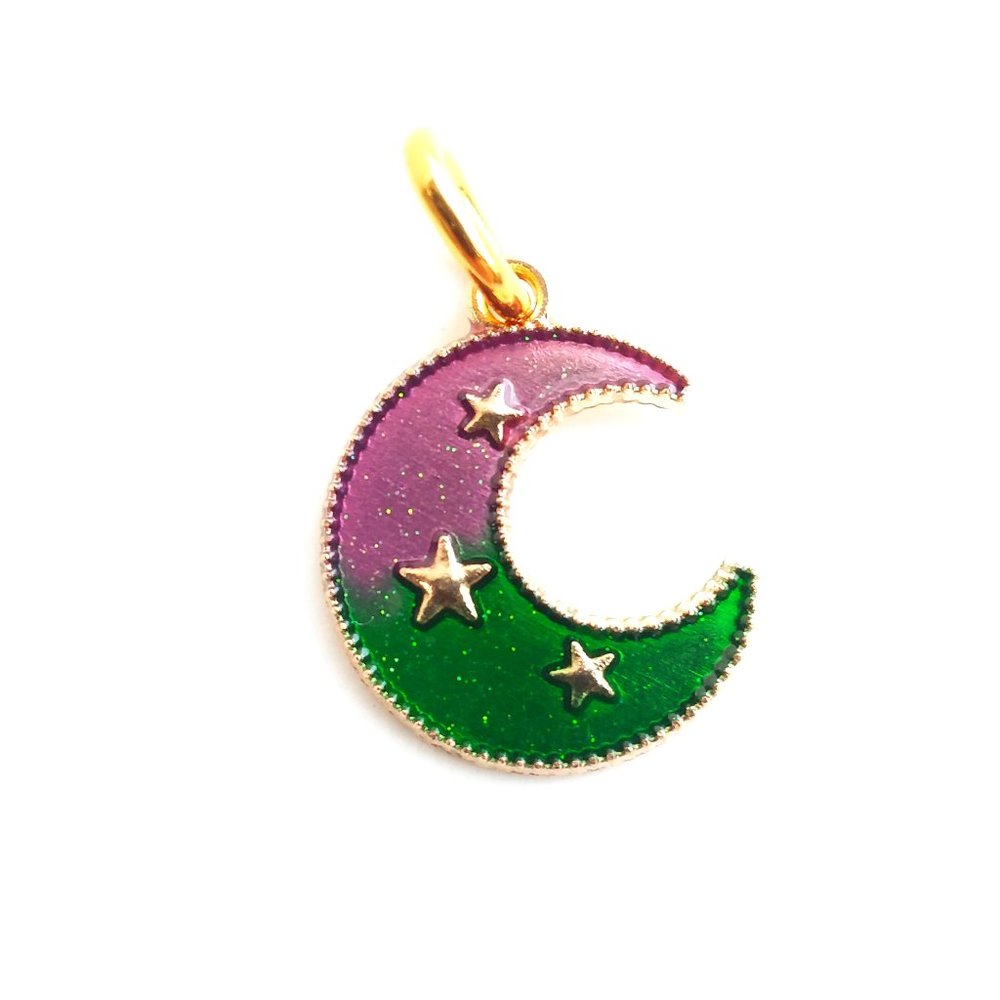 4/$20 Cresent moon shoe charm Rolle Skate moon shoelace charm